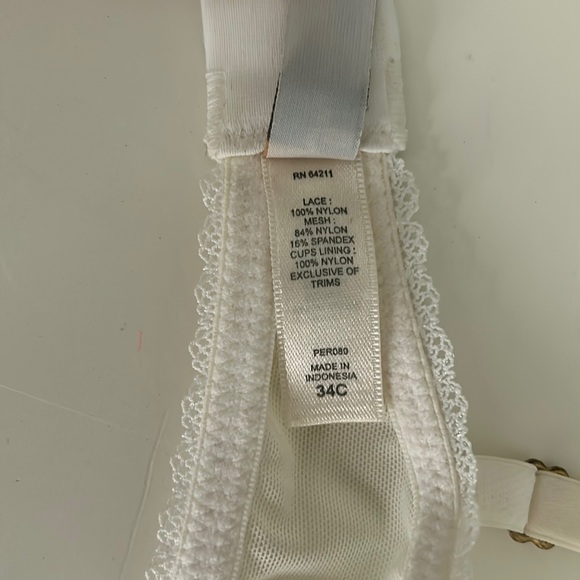 In Bloom by Jonquil Lace Padded Bra Ivory 34C - Picture 9 of 9